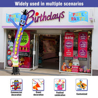 6 10 15 20FT Tall Birthday Waving Inflatable Tube Man(Blower Not Included)