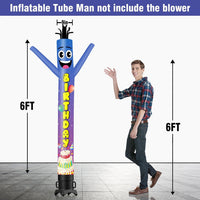 6 10 15 20FT Tall Birthday Waving Inflatable Tube Man(Blower Not Included)