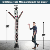 6 10 15 20FT Tall Body Art Waving Inflatable Tube Man(Blower Not Included)