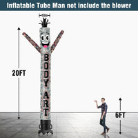 6 10 15 20FT Tall Body Art Waving Inflatable Tube Man(Blower Not Included)