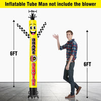 6 10 15 20FT Tall Brake Service Waving Inflatable Tube Man(Blower Not Included)