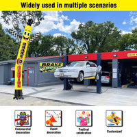 6 10 15 20FT Tall Brake Service Waving Inflatable Tube Man(Blower Not Included)