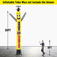 6 10 15 20FT Tall Brake Service Waving Inflatable Tube Man(Blower Not Included)