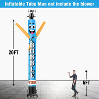 6 10 15 20FT Tall Bubble Tea Waving Inflatable Tube Man(Blower Not Included)
