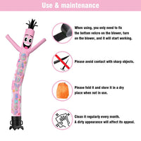 6 10 15 20FT Tall Candy Shop Waving Inflatable Tube Man(Blower Not Included)