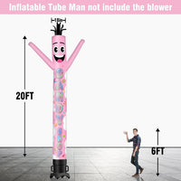 6 10 15 20FT Tall Candy Shop Waving Inflatable Tube Man(Blower Not Included)
