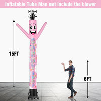6 10 15 20FT Tall Candy Shop Waving Inflatable Tube Man(Blower Not Included)