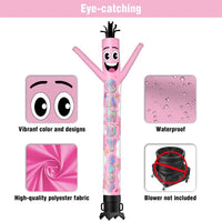 6 10 15 20FT Tall Candy Shop Waving Inflatable Tube Man(Blower Not Included)