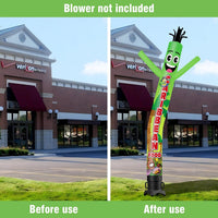 6 10 15 20FT Tall Caribbean Food Waving Inflatable Tube Man(Blower Not Included)