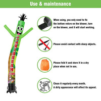 6 10 15 20FT Tall Caribbean Food Waving Inflatable Tube Man(Blower Not Included)