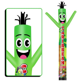 6 10 15 20FT Tall Caribbean Food Waving Inflatable Tube Man(Blower Not Included)