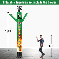 6 10 15 20FT Tall Carnitas Waving Inflatable Tube Man(Blower Not Included)