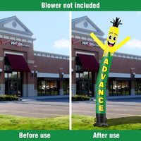 6 10 15 20FT Tall Cash Waving Inflatable Tube Man(Blower Not Included)
