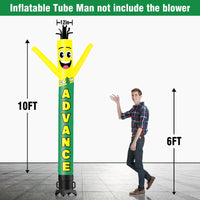 6 10 15 20FT Tall Cash Waving Inflatable Tube Man(Blower Not Included)