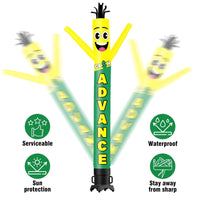 6 10 15 20FT Tall Cash Waving Inflatable Tube Man(Blower Not Included)