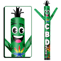 6 10 15 20FT Tall CBD Here Waving Inflatable Tube Man(Blower Not Included)
