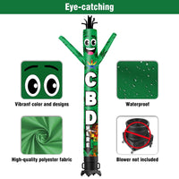 6 10 15 20FT Tall CBD Here Waving Inflatable Tube Man(Blower Not Included)