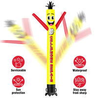 6 10 15 20FT Tall Cellphone Repair Waving Inflatable Tube Man(Blower Not Included)