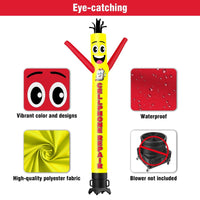6 10 15 20FT Tall Cellphone Repair Waving Inflatable Tube Man(Blower Not Included)