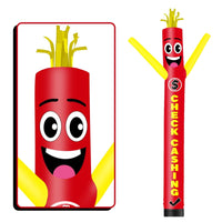 6 10 15 20FT Tall Check Cashing Waving Inflatable Tube Man(Blower Not Included)