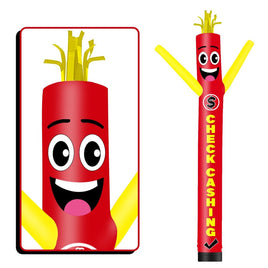 6 10 15 20FT Tall Check Cashing Waving Inflatable Tube Man(Blower Not Included)