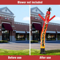 6 10 15 20FT Tall Chicken Waving Inflatable Tube Man(Blower Not Included)