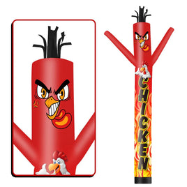 6 10 15 20FT Tall Chicken Waving Inflatable Tube Man(Blower Not Included)