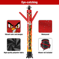 6 10 15 20FT Tall Chicken Waving Inflatable Tube Man(Blower Not Included)