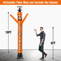6 10 15 20FT Tall Chicken Wings Waving Inflatable Tube Man(Blower Not Included)