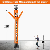 6 10 15 20FT Tall Chicken Wings Waving Inflatable Tube Man(Blower Not Included)