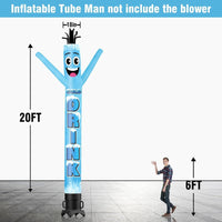 6 10 15 20FT Tall Cold Drinks Waving Inflatable Tube Man(Blower Not Included)
