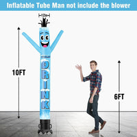 6 10 15 20FT Tall Cold Drinks Waving Inflatable Tube Man(Blower Not Included)