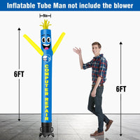 6 10 15 20FT Tall Computer Repair Waving Inflatable Tube Man(Blower Not Included)