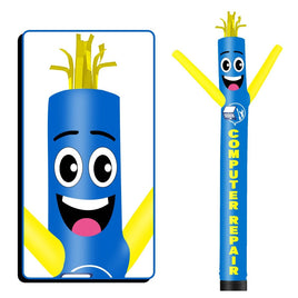 6 10 15 20FT Tall Computer Repair Waving Inflatable Tube Man(Blower Not Included)