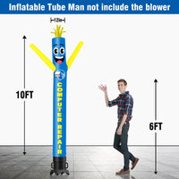 6 10 15 20FT Tall Computer Repair Waving Inflatable Tube Man(Blower Not Included)