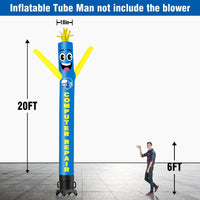 6 10 15 20FT Tall Computer Repair Waving Inflatable Tube Man(Blower Not Included)