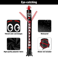 6 10 15 20FT Tall Crayfish Waving Inflatable Tube Man(Blower Not Included)