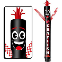 6 10 15 20FT Tall Crayfish Waving Inflatable Tube Man(Blower Not Included)