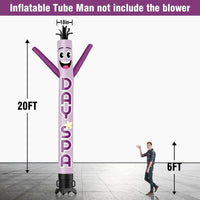 6 10 15 20FT Tall Day Spa Waving Inflatable Tube Man(Blower Not Included)