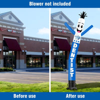 6 10 15 20FT Tall Dentist Waving Inflatable Tube Man(Blower Not Included)