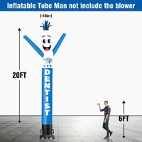 6 10 15 20FT Tall Dentist Waving Inflatable Tube Man(Blower Not Included)