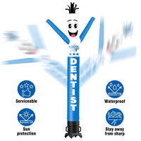 6 10 15 20FT Tall Dentist Waving Inflatable Tube Man(Blower Not Included)