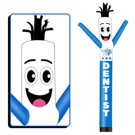 6 10 15 20FT Tall Dentist Waving Inflatable Tube Man(Blower Not Included)