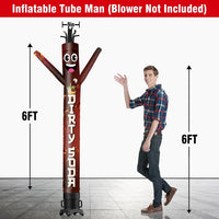 6 10 15 20FT Tall Dirty Soda Waving Inflatable Tube Man(Blower Not Included)