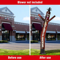 6 10 15 20FT Tall Dirty Soda Waving Inflatable Tube Man(Blower Not Included)