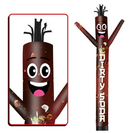 6 10 15 20FT Tall Dirty Soda Waving Inflatable Tube Man(Blower Not Included)