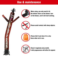 6 10 15 20FT Tall Dirty Soda Waving Inflatable Tube Man(Blower Not Included)
