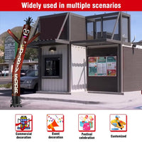 6 10 15 20FT Tall Dirty Soda Waving Inflatable Tube Man(Blower Not Included)