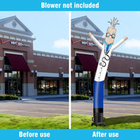 6 10 15 20FT Tall Doctor Waving Inflatable Tube Man(Blower Not Included)