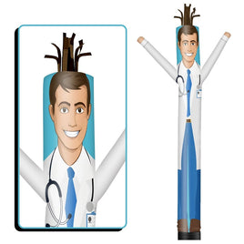 6 10 15 20FT Tall Doctor Waving Inflatable Tube Man(Blower Not Included)